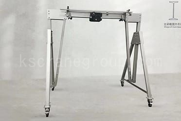 4 H-förmiger Hauptträger, tragbarer, verstellbarer Aluminium-Portalkran
