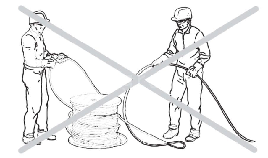 11Wrong rope release from the reel