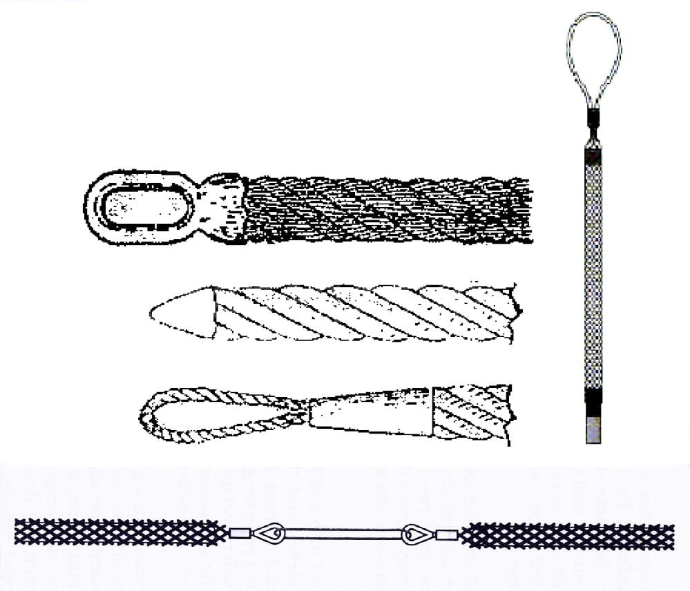 14Wire rope hauling rope ends