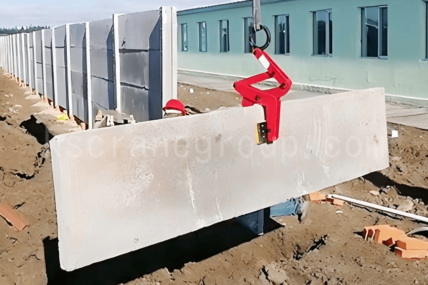 10Block grab lifting prefabricated concrete wall