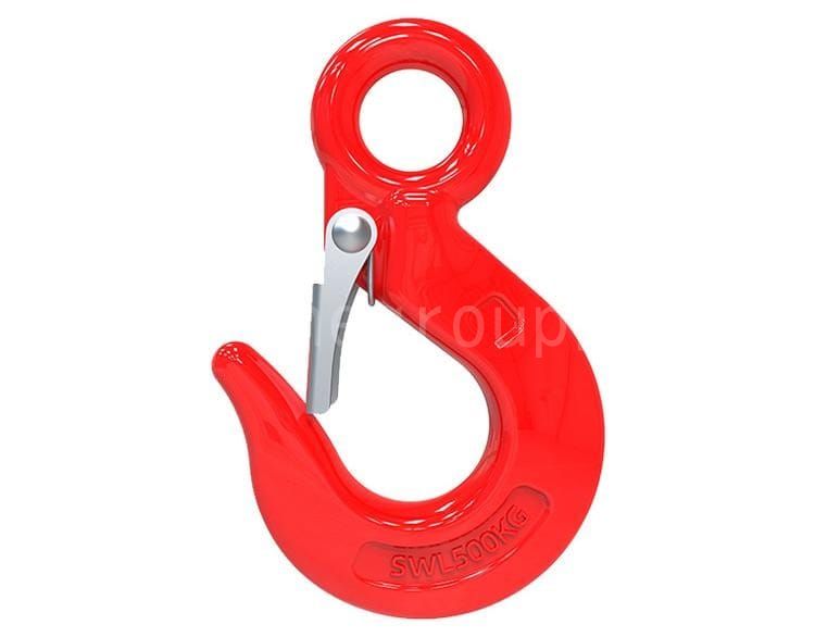 17German forged eye hooks with safety latch