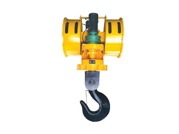 4Motorized rotating crane hook blocks