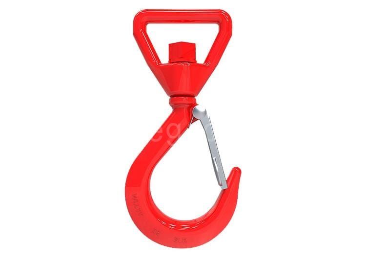 62Forged web sling chain hoist swivel hooks with safety latch