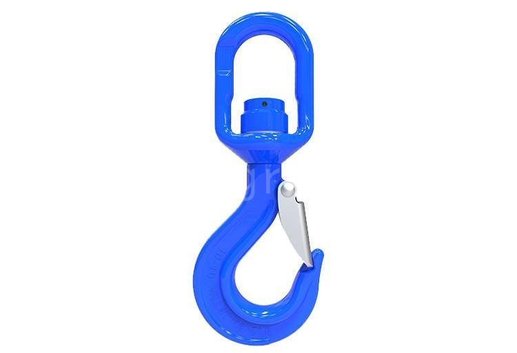 64Grade 100 swivel engine crane hooks with safety latch