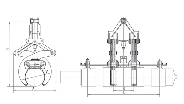 6Single Mill Work Roll Transport Tongs（Mill Roll Tongs）