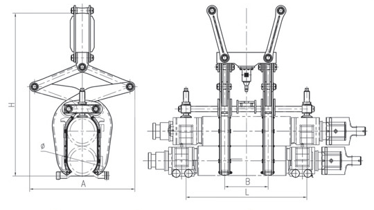 9Double Mill Roll Transport Tongs