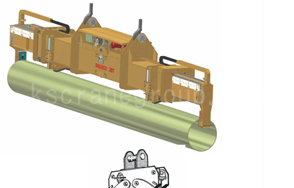 Electric telescopic pipe lifting tongs