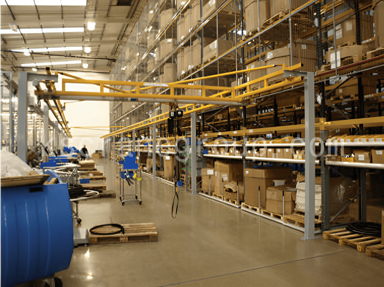 2 Ton Bridge Crane Core Application Scenario Display Warehousing And Logistics Transfer