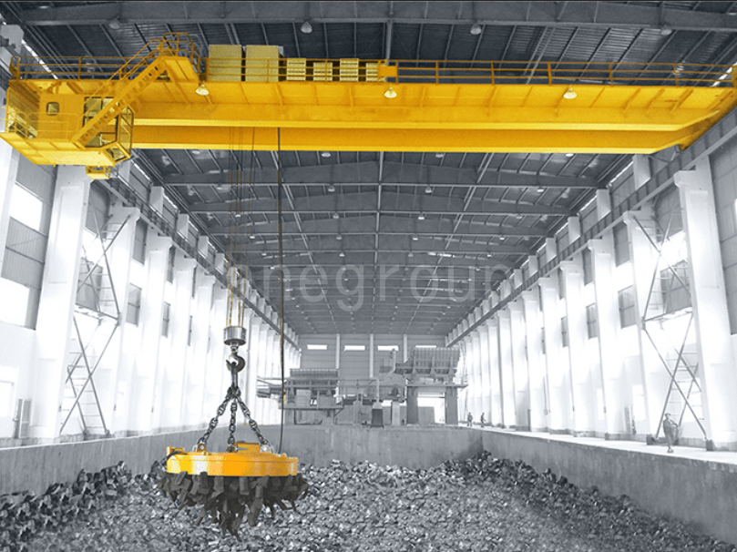 3 20 ton elektromagnetische bovenloopkranen