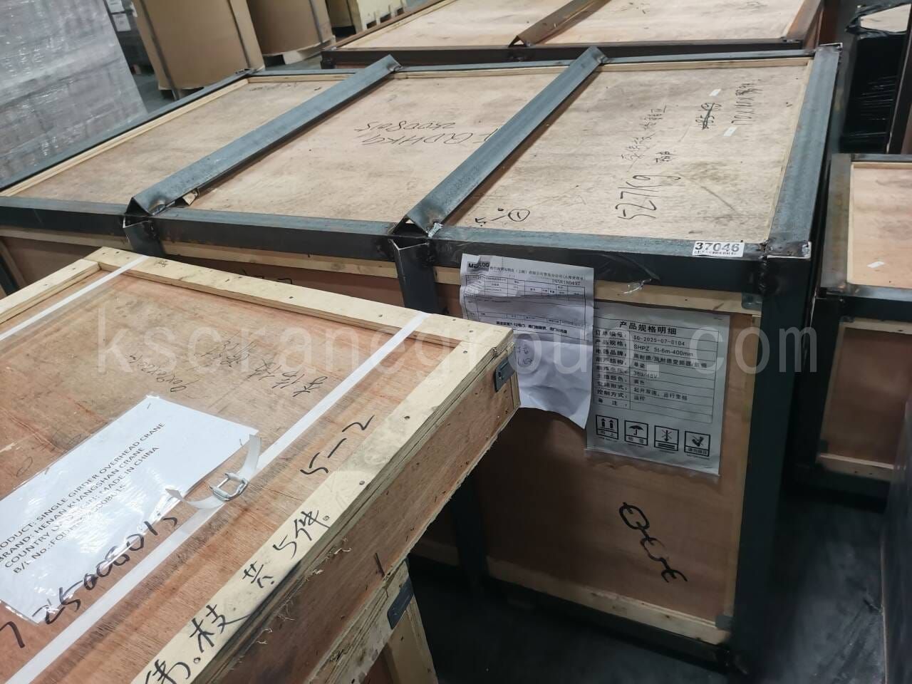 5 Ton HD European single girder overhead crane Delivery Pictures3