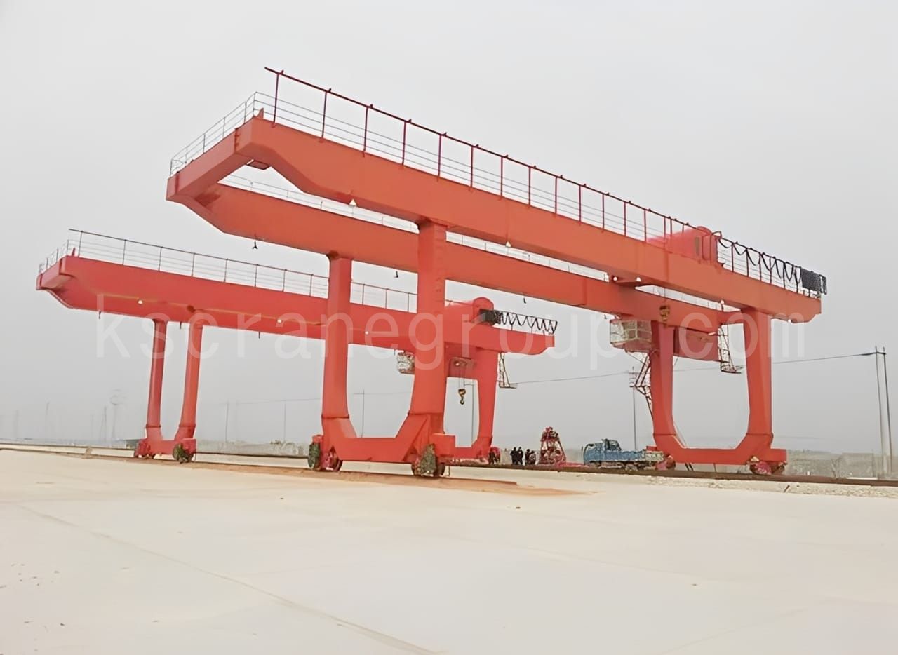 2 U Type Double Girder Gantry Crane with Trolley Hoist16 ton gantry crane 1