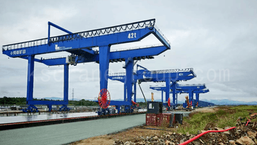 Ledande driftseffektiv automatiserad containerportalkran