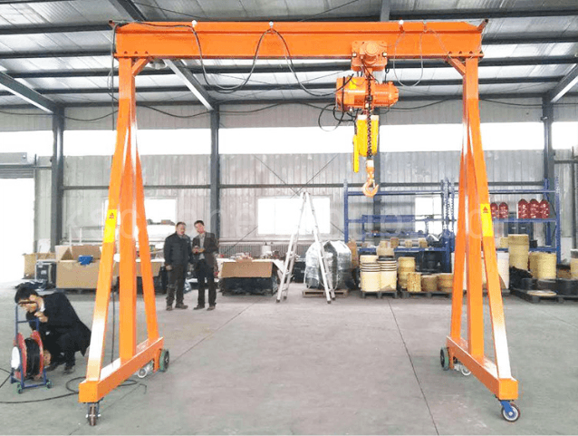 Portable Crane to a Manufacturing Factory