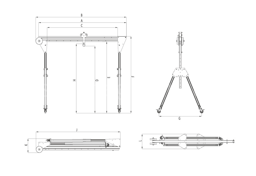 Technical Parameters of Foldable Gantry Cranes