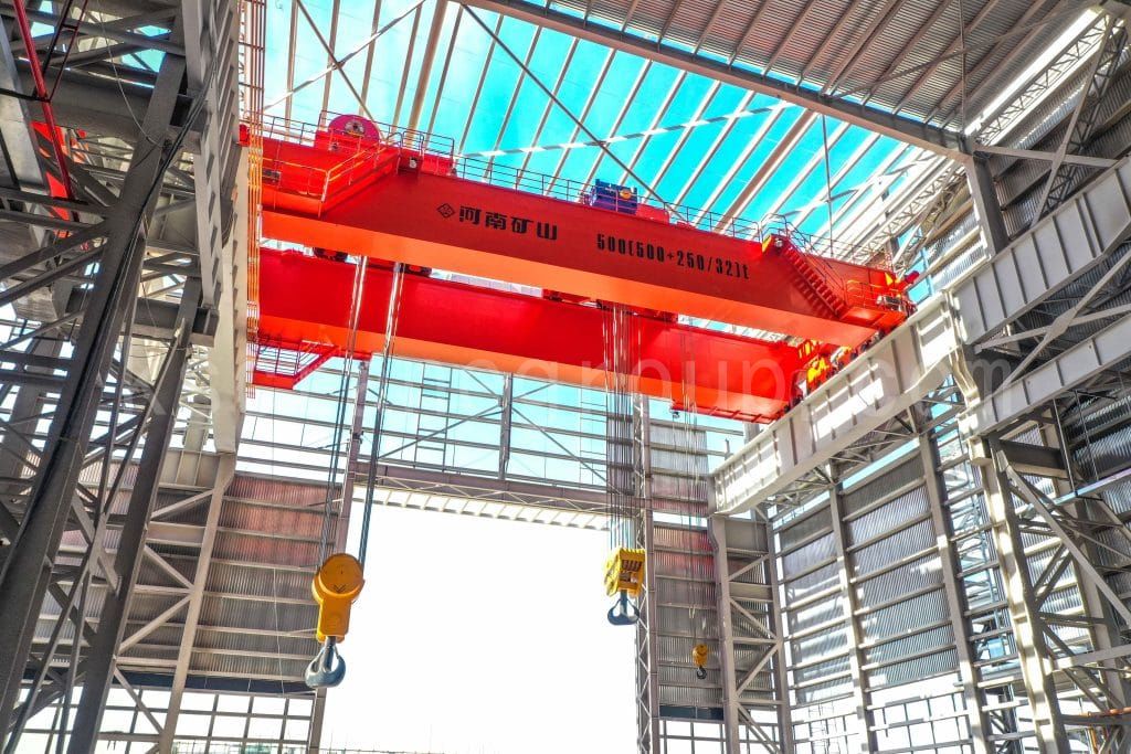 500t Dual Trolley Double Girder Crane Powers World Class Offshore Wind Power Project