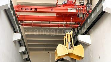 Suwnica z chwytakiem inteligentnym do projektu przekształcania odpadów w energię