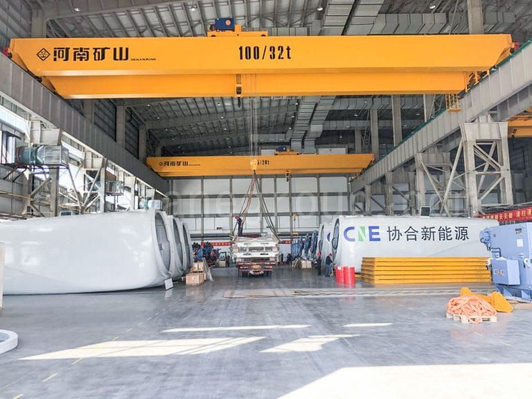 double girder overhead Cranes Support Wind Power Manufacturing3