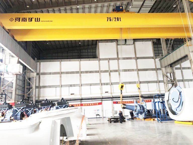 double girder overhead Cranes Support Wind Power Manufacturing4