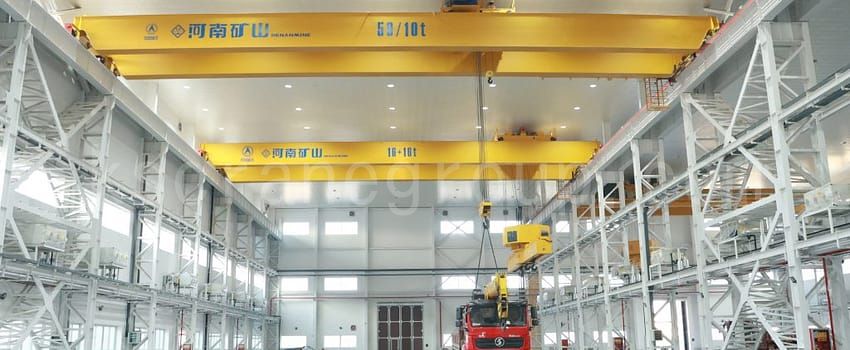 under rotating bridge mounted cranes