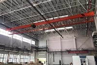 Gru a ponte a sospensione multipunto antideflagranti per officine pericolose di grandi dimensioni