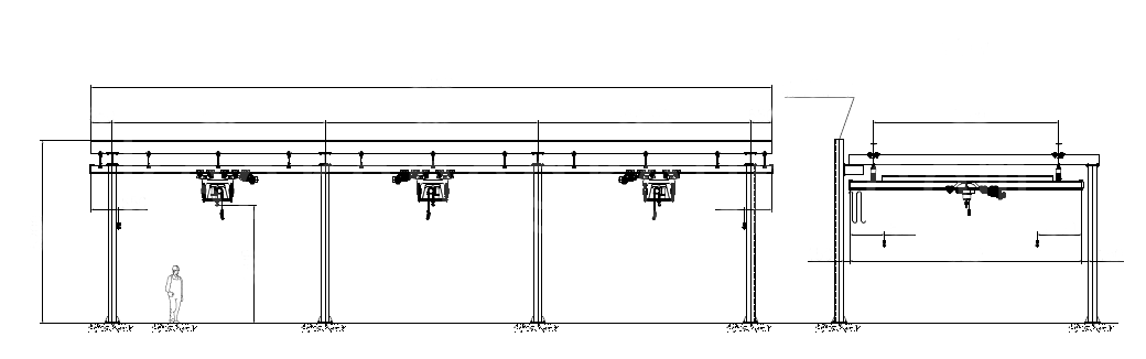 mga guhit ng layout ng mga overhead crane2
