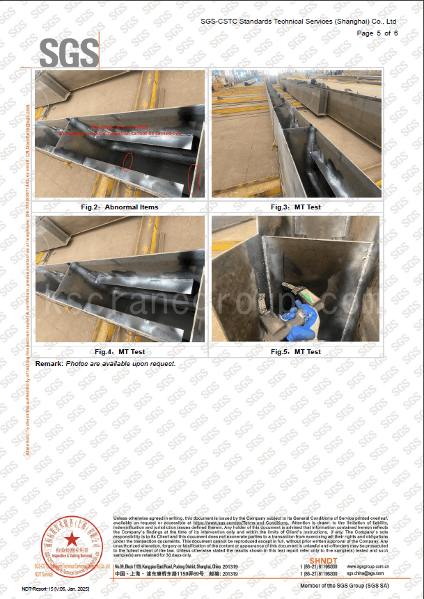 Grúa puente de 8 toneladas que cumple con la norma australiana y cuenta con certificación SGS2.