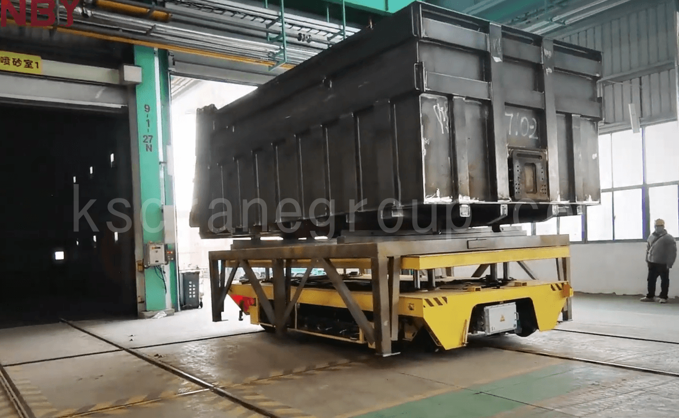 Blasting Workshop Application of RGV Transfer Carts1