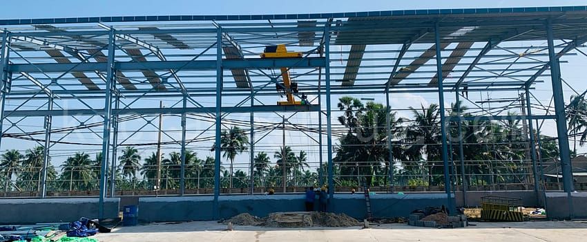 Gru a ponte da 7,5 tonnellate per centrale elettrica dello Sri Lanka in scala