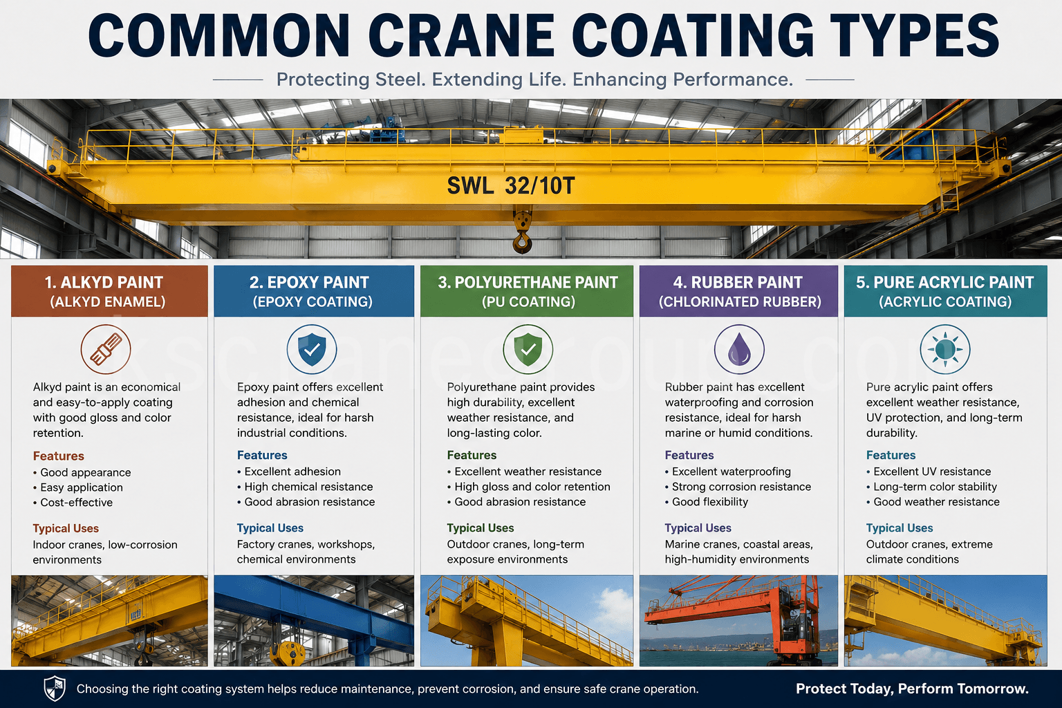 crane coating types Main Coating Material Types