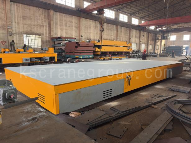 kuangshancraneShips 30 Ton Trackless Transfer Cart for Heavy Duty Material Handling 3
