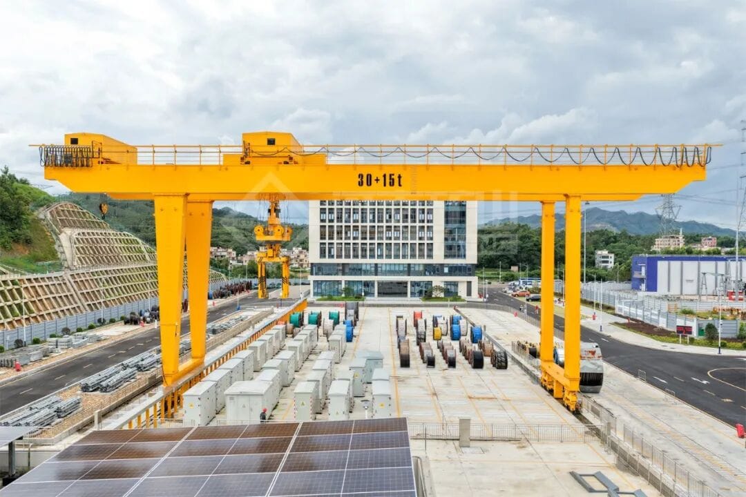 KUANGSHAN CRANE Delivered Two Automated Overhead Cranes for a National Power Projectwatermarked