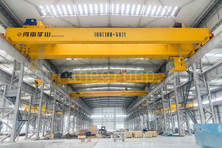 100 ton heavy duty industrial double girder cranes for national coal mining research1