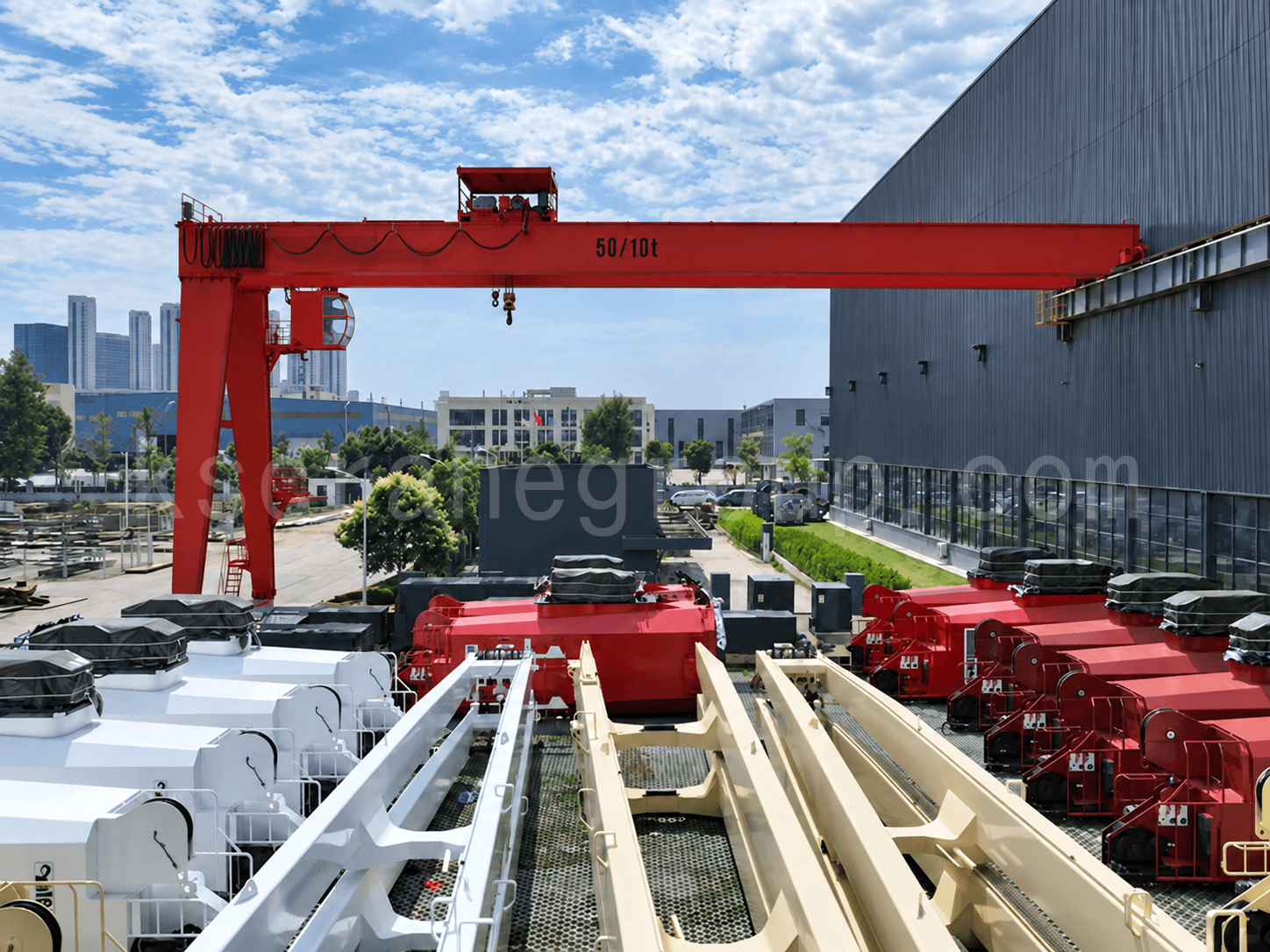 Double Girder Semi Gantry Crane