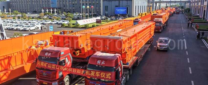 Shipment of bridge and gantry cranes from KSCRANE