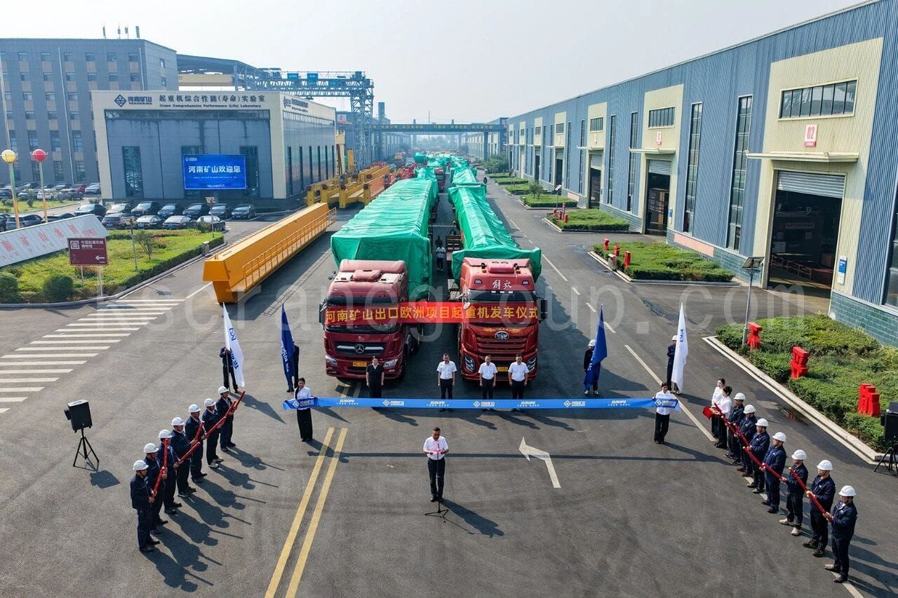 overhead cranes for europe delivery ceremony