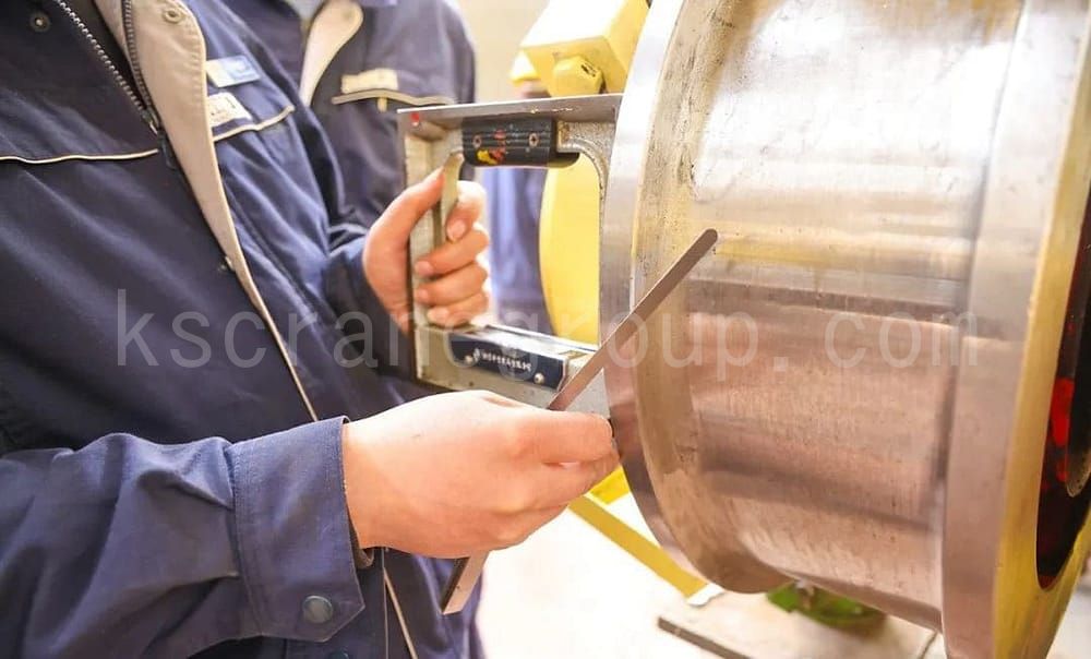 Third party test before shipment for tons metallurgical casting overhead crane